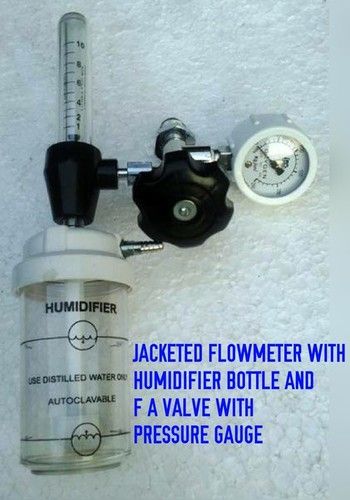 Jacketed Flowmeter With Humidifier Bottle