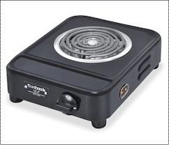 Black Electric Hot Plate Stove