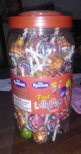 Toffee Fruit Flavored Lollipop Candy