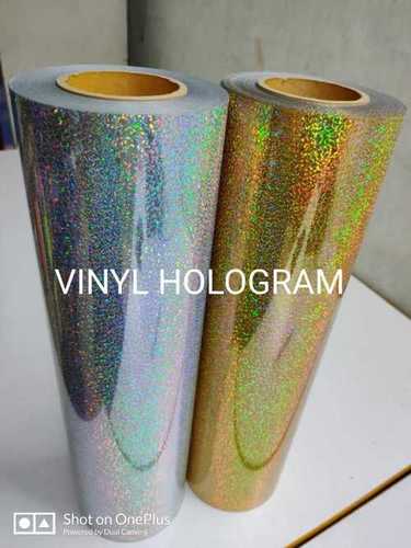 Golden Glossy Pattern Vinyl Hologram