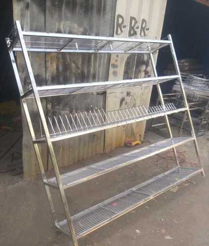 Silver High Tensile Strength Stainless Steel Rack