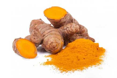 Yellow Turmeric Fingers And Powder