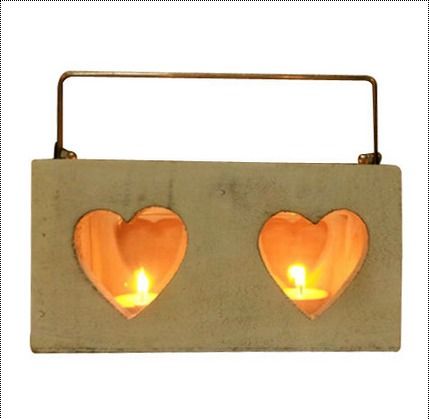 Two Heart Cut Lantern