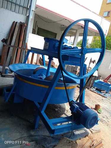 Blue Electric Powered Concrete Brick Making Machine