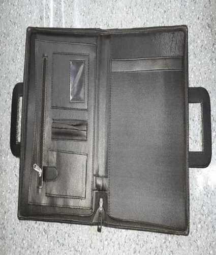 Leather File Folder With Handle Hard