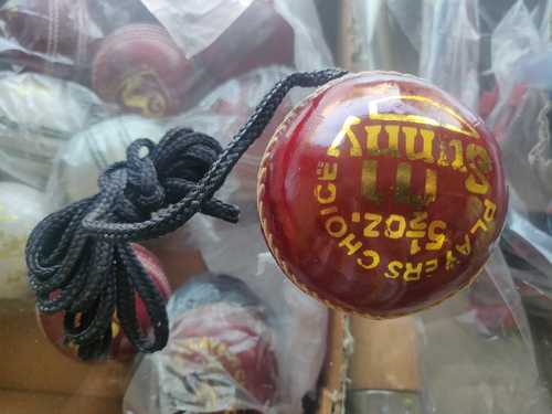 Red Hanging Leather Ball