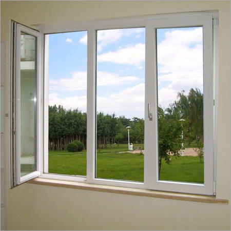 Upvc Glass White Windows