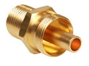 Air Brake Hose Connector - Brass Material, Polished Finish | Precise Size, Accurate Dimensions, Rust Resistant, Simple Installation