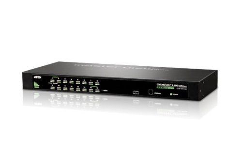 Black Aten Cs1316 16 Port Kvm Switch