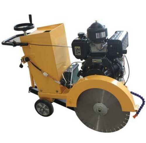 Yellow Electric Concrete Cutter Machine 