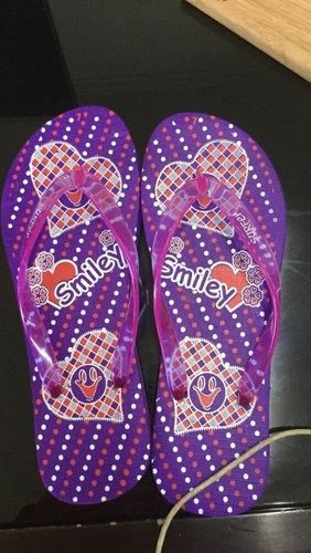 Pink Ladies Fancy Printed Anti Slip Slipper