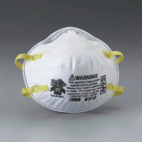 White 8210V With Valve Anti-Particle Mask