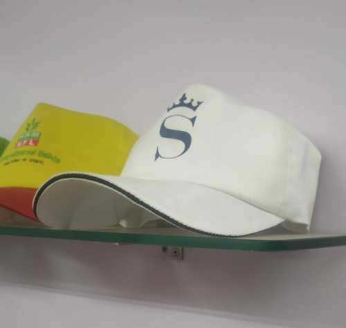 Athletic Cotton White Cap  Gender: Male