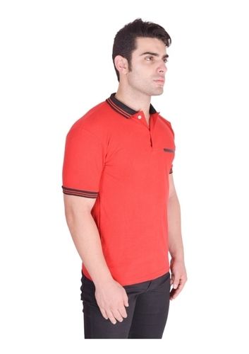 Men Plain Polo T-Shirt Collar Style: Classic