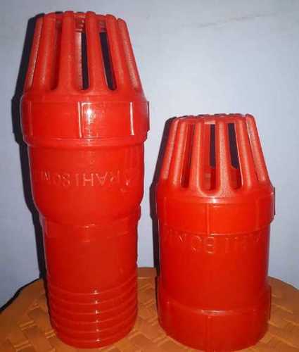 Red Pp Bore Foot Valve