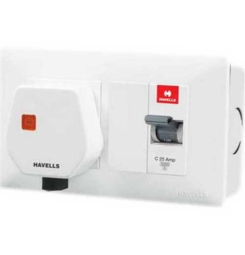 White Havells Modular Switch