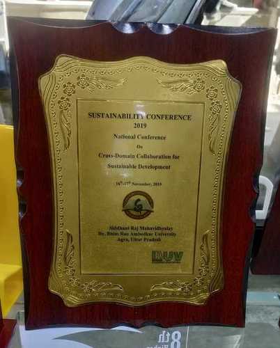 Wooden Award For Corporate Industry 