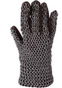 Chain Mail Gloves - 100% Highest-Grade Stainless Steel Mesh | Quick Strap Exchange Without Tools, Perfect Fit for Maximum Safety