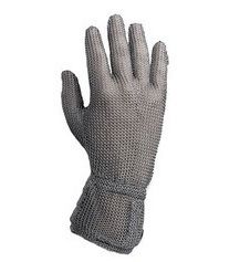 Chainmail Gloves - Antique Steel, Adjustable Wrist Length | Enhanced Grip with Push Button Fastening