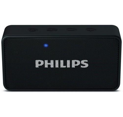 Philips Portable Bluetooth Speaker - Round, 6.1x6.1x7.6 cm, Gold/Silver/Black/Red/Blue | Anti-Clipping Function, 5-6 Hours Playback, USB Charging Included