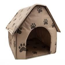 Portable Pet House - Wooden Hut Shape, Modern Appearance, Excellent Finish, Rugged Design, Durable and Sturdy Construction with High Strength