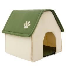 Portable Pet House - Wood, Hut Shape, Modern Appearance | Durable, Rugged Design, Excellent Finish, Home Purpose