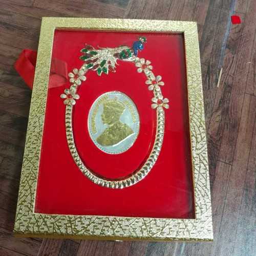 Portable Handle Golden Acrylic Coin Box