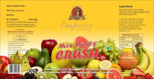 Fresh Mix Fruits Crush