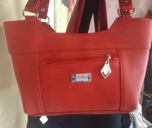 Red Ladies Plain Hand Purse 