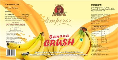 Pure Organic Banana Crush