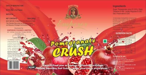 Beverage Pure Organic Pomegranate Crush