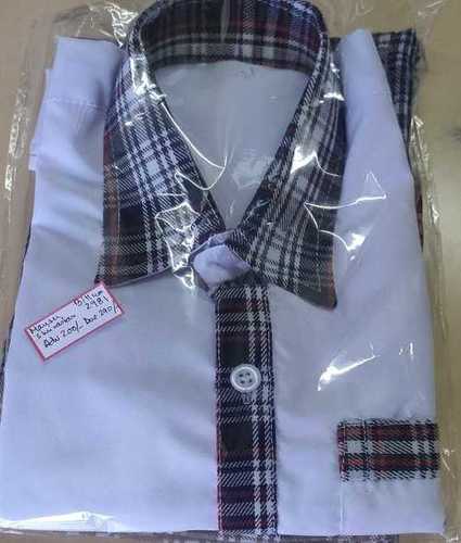 School Cotton Half Sleeves Shirt 