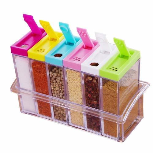 Multi  Spice Jar Set Of 6 Pcs