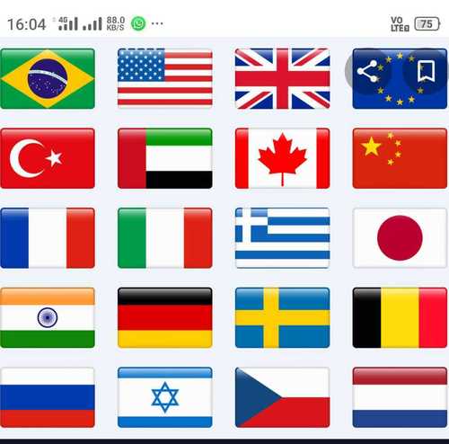 Wood Different Countries Fabric Flags 