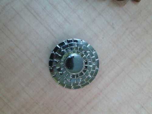 Chrome High Security Pattern Small Number Lock 