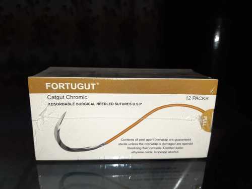 Catgut Chromic Surgical Needled Sutures USP