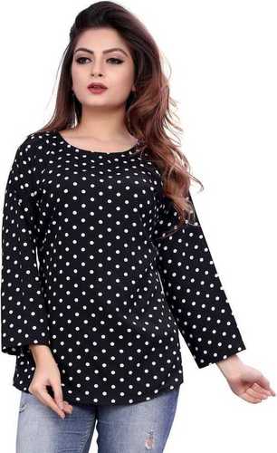 Ladies Full Sleeve Printed Top Bust Size: S 36 Inch (In)