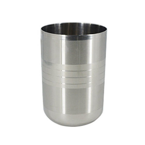 Silver Stainless Steel Drinking Water Glass