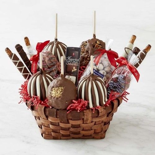 Bamboo Holiday Gift Basket - Handmade, Excellent Finishing, Square Shape for Storage and Gift Packing