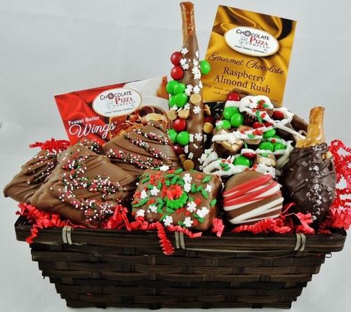 Circular Holiday Gift Basket For Gift Packing