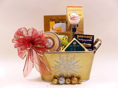 Square Holiday Gift Basket For Gift Packing