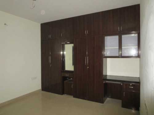 Brown Teak Wood Double Door Bedroom Wardrobes 