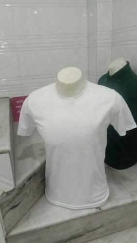 White Color Mens Round Neck T Shirt