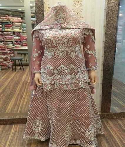 Modern Fancy Bridal Sharara Gown