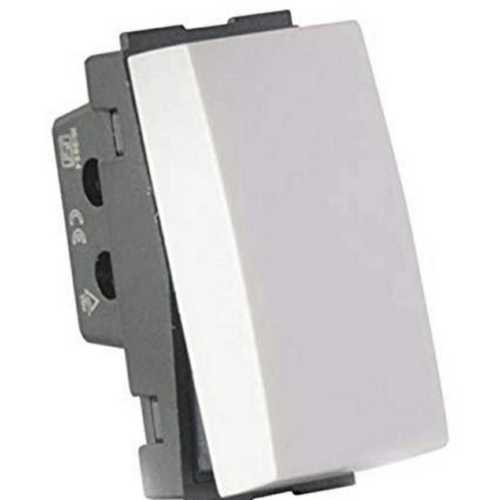 White Gm Modular Plastic Switch 