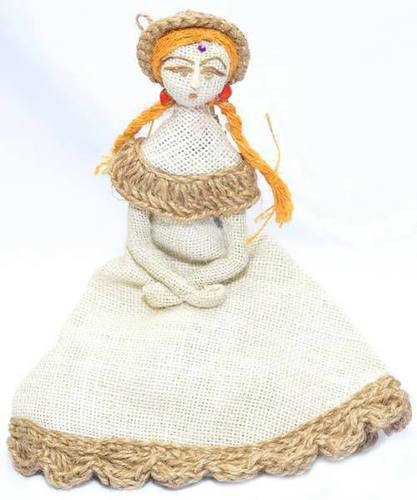 White Jute Doll For Kids 