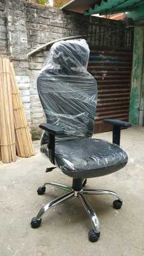 Black Adjustable Backrest Office Chair