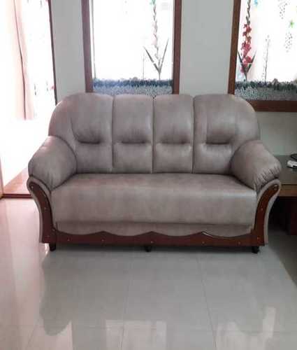 Grey Living Room Designer Leather Sofa