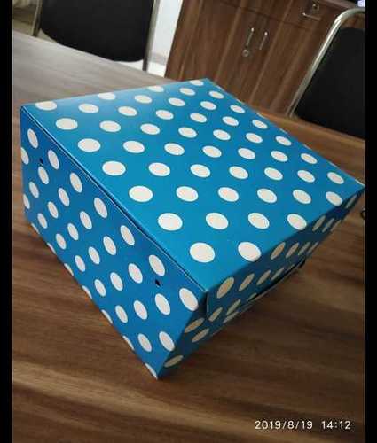 Blue Cake Packaging Coloured Box