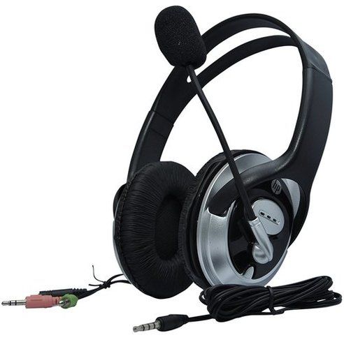 Hp Headphone With Microphone Body Material: Plastic